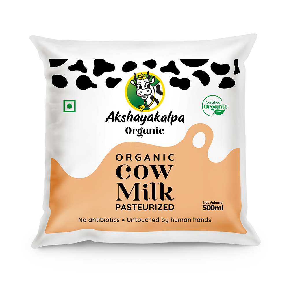 Akshayakalpa - Organic Pasteurized Cow Milk, 500 ml