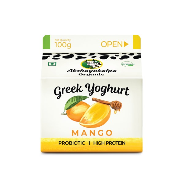Akshayakalpa Organic Greek Yogurt - Mango